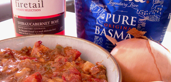 Chicken, Rose, Rice, Onion