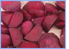 Chopped beetroot