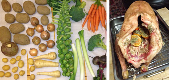 Vegetables and Goose