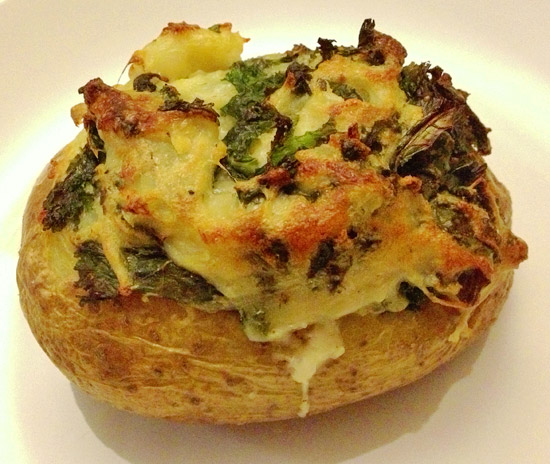 Jacket Potato with Kale